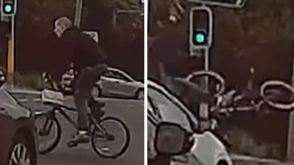 cyclist-rages-after-being-sent-flying-by-car