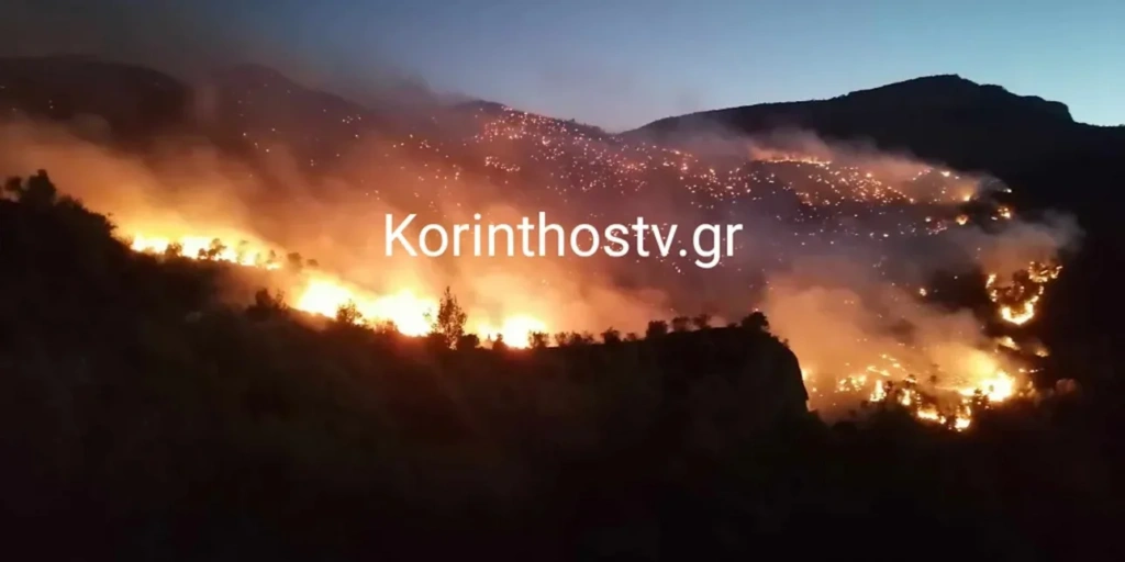 Φωτιά-στο-Ξυλόκαστρο:-Νύχτα-αγωνίας-και-υπεράνθρωπες-προσπάθειες-των-πυροσβεστών-–-Πού-ήχησε-το-112-–-Ελεύθερος-Τύπος